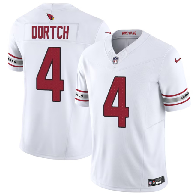 Men's Arizona Cardinals #4 Greg Dortch White 2024 F.U.S.E. Vapor Untouchable Limited Football Stitched Jersey